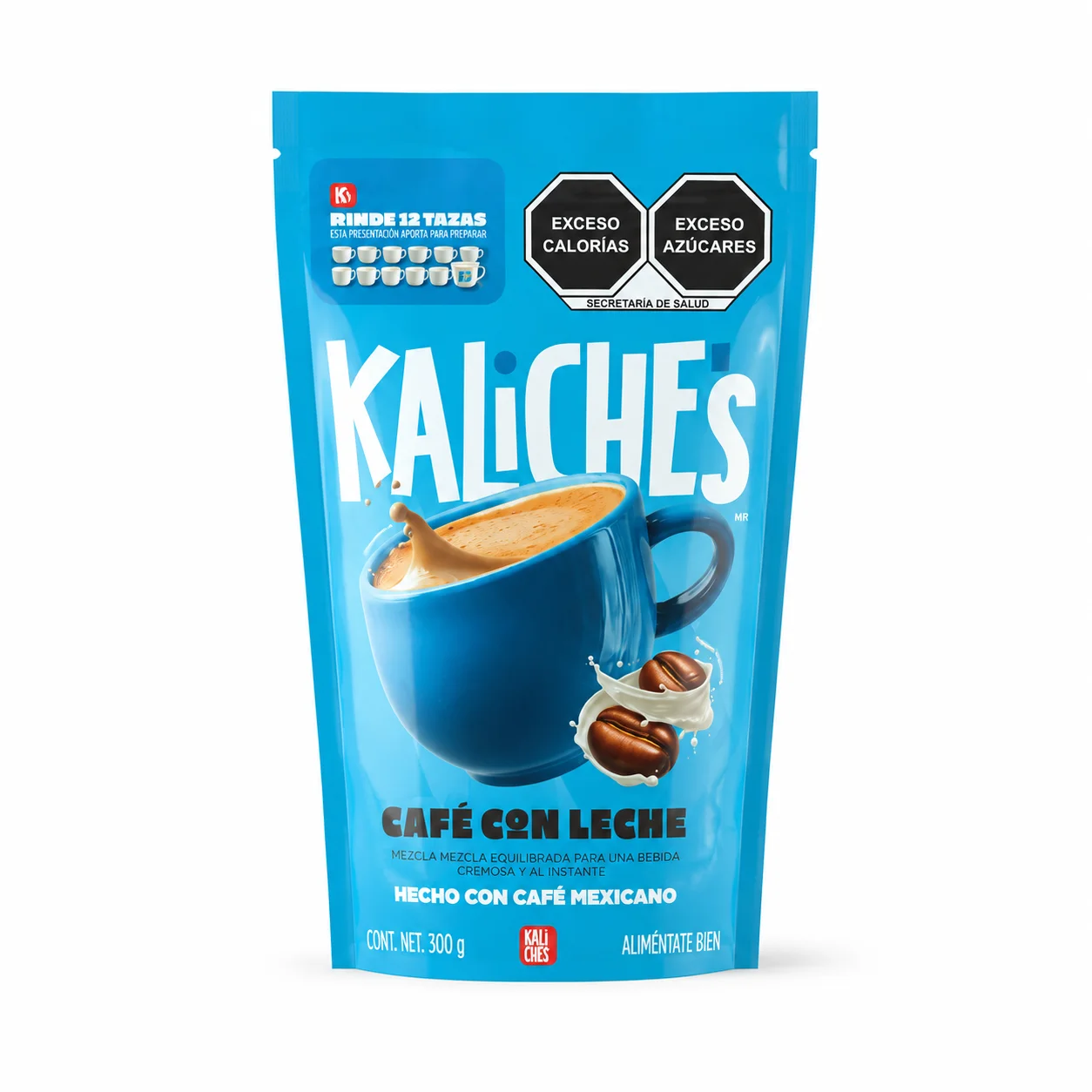 Empaque de Café con Leche Kaliche's 300g