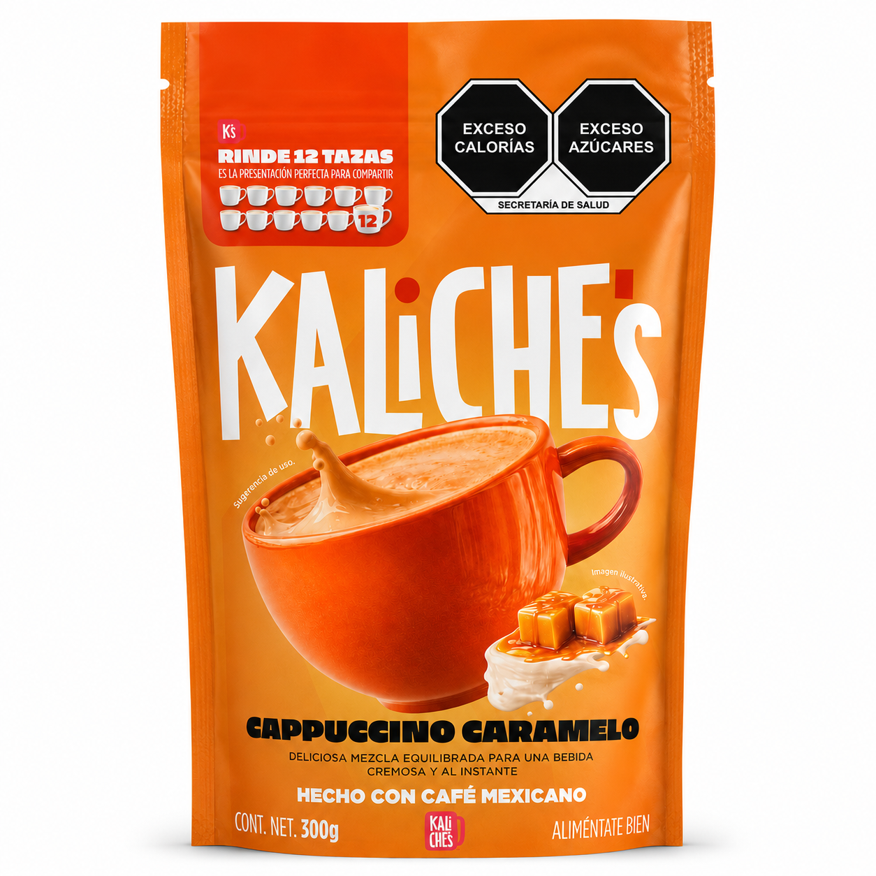 Bolsa de 300g de Cappuccino Caramelo Kaliche's
